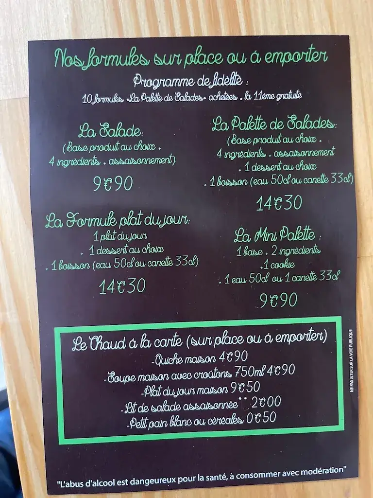 Menu_La Palette de Salades_Six-Fours-les-Plages_image_1