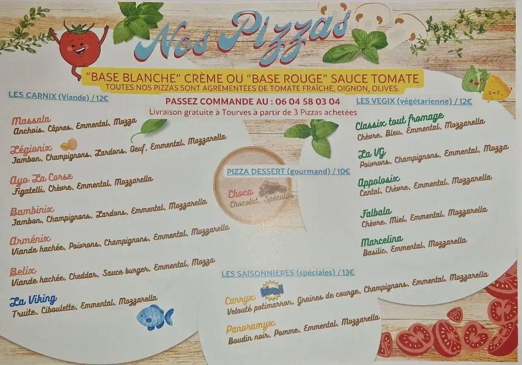 Menu_Pizzeria des Gaulois_Tourves_image_1