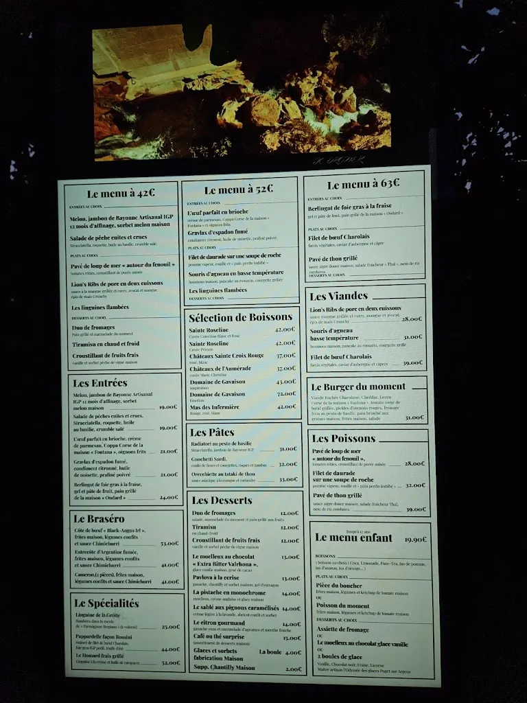 Restaurant La Grotte_Trans-en-Provence_menu_image_1