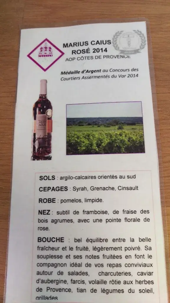 Menu_Bar Restaurant le Mily Metre_Trets_image_2