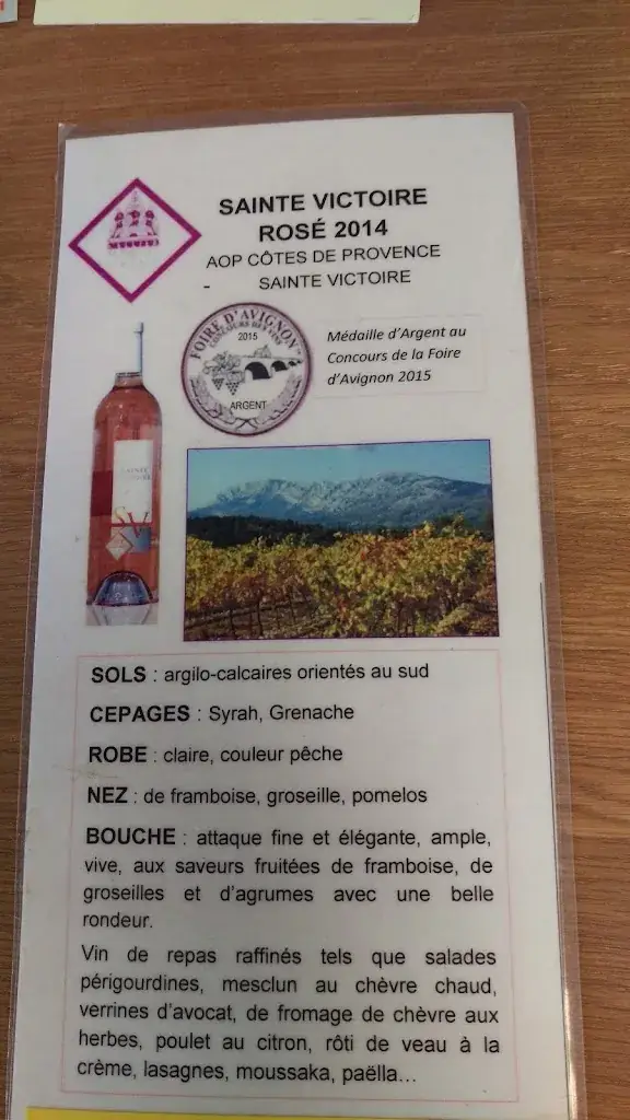 Menu_Bar Restaurant le Mily Metre_Trets_image_3