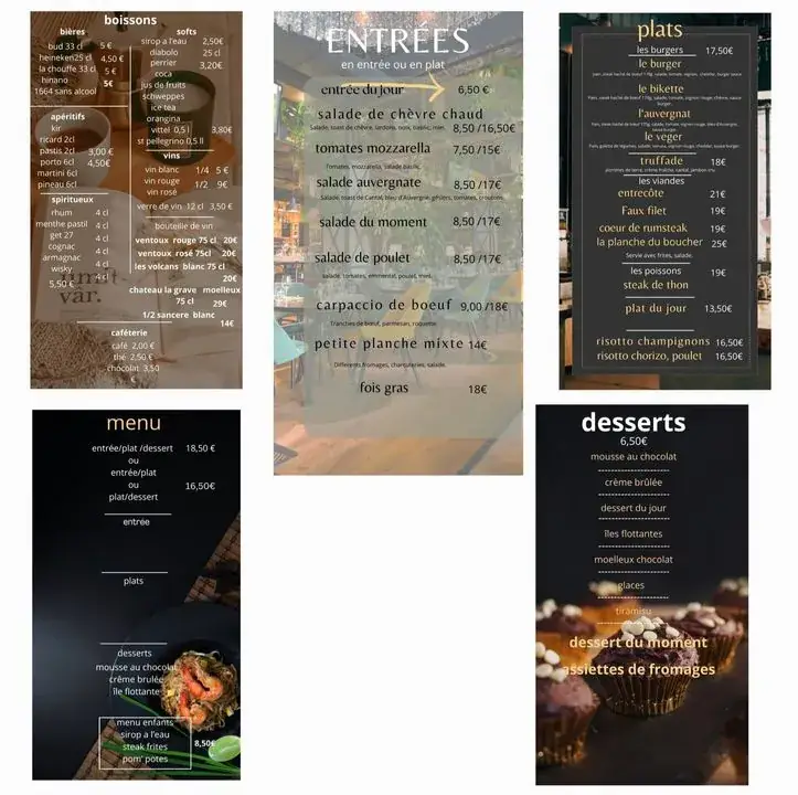 Menu_La Belle Excuse - Restaurant Thiers_Thiers_immagine_4