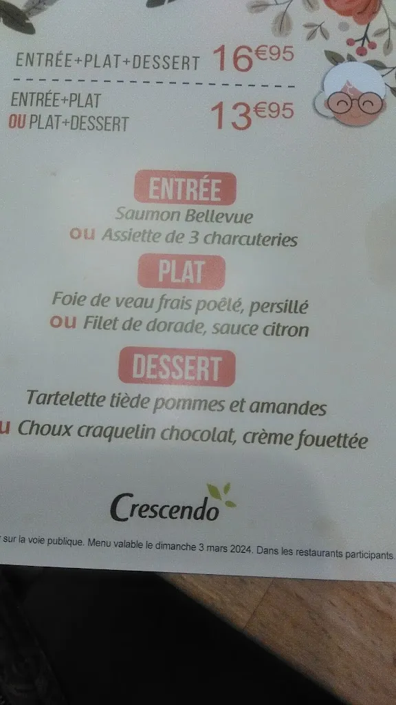 Menu_Crescendo Restaurant_Thiers_image_3