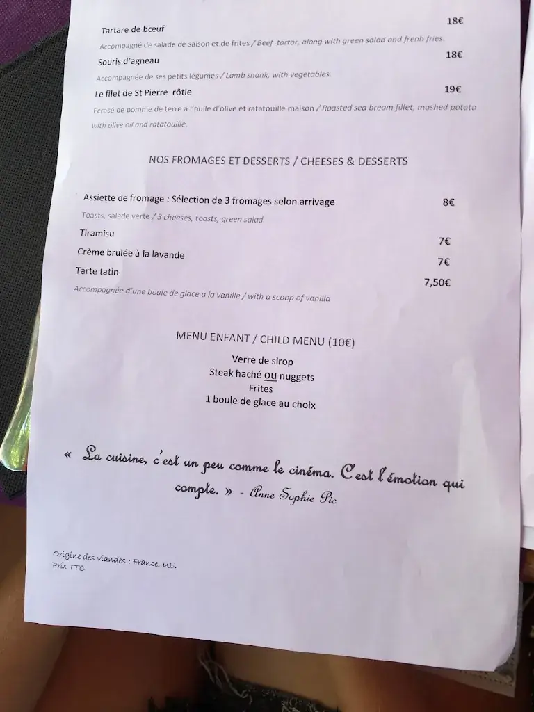 Menu_La brasserie du plateau de Valensole_Valensole_image_4