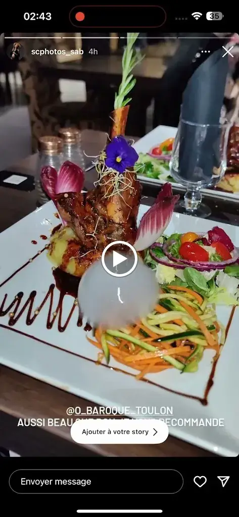 Ô Baroque restaurant Halal Toulon var_Toulon_slider_image_2