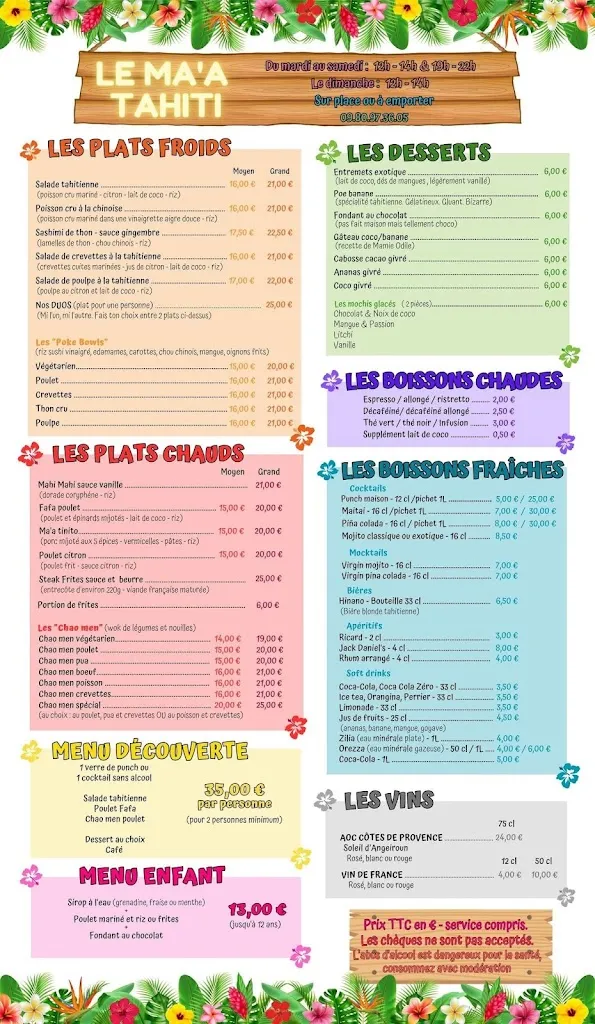 Menu_Restaurant Ma'a Tahiti_Toulon_image_4