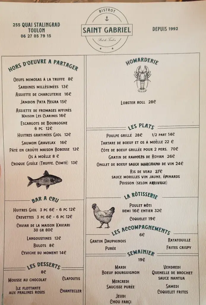 Menu_Restaurant Le Saint Gabriel_Toulon_image_4