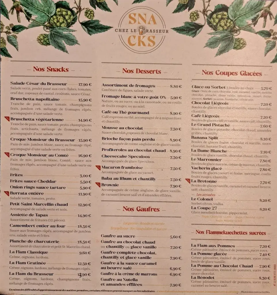 Menu_Chez Le Brasseur Toulon_Toulon_image_3