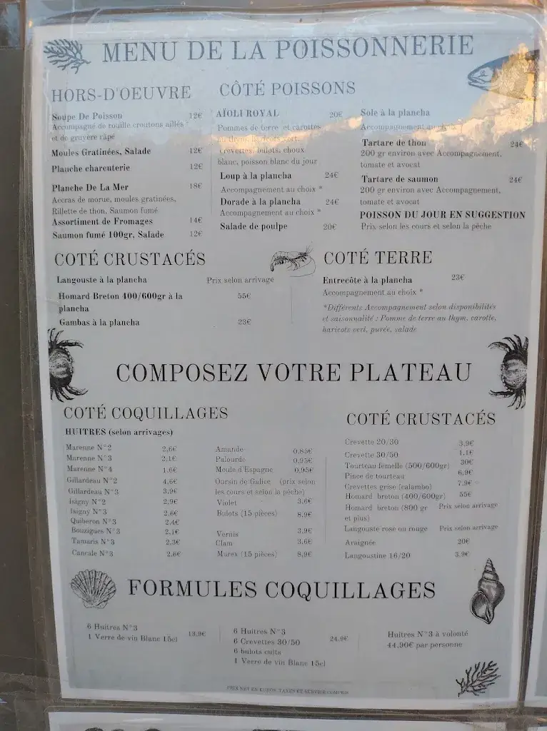 Menu_La POISSONNERIE Côté Restaurant_Toulon_image_3