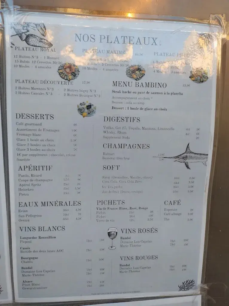 Menu_La POISSONNERIE Côté Restaurant_Toulon_image_4