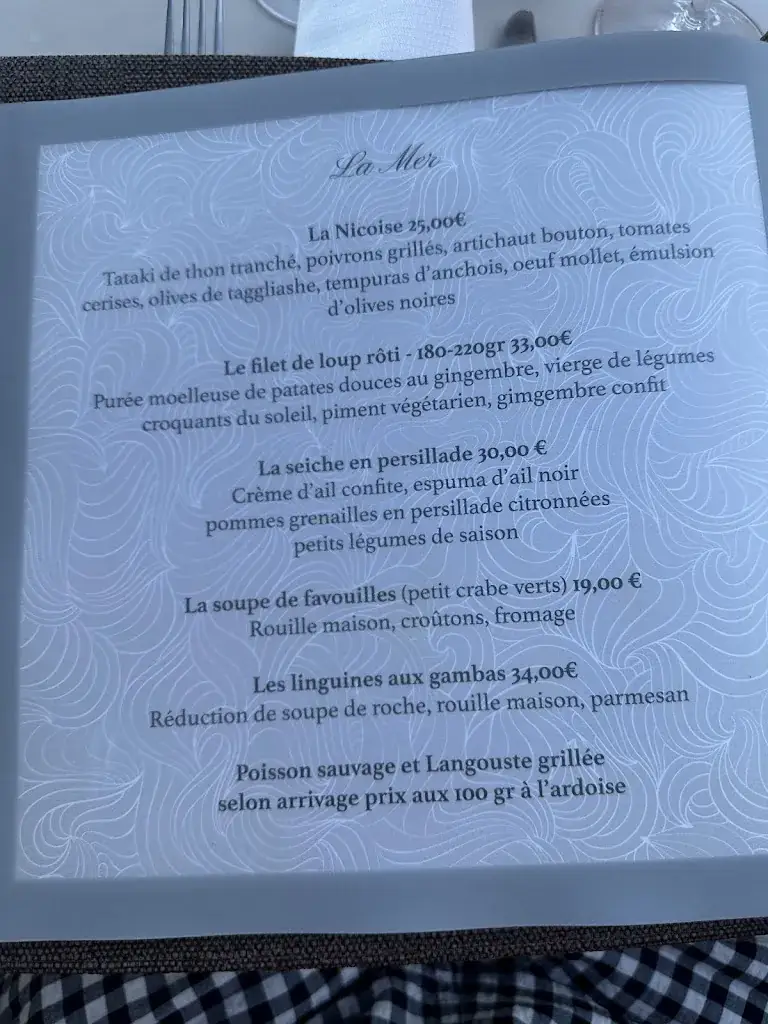 Menu_Lido de Toulon - Restaurant & Plage Privée_Toulon_image_1