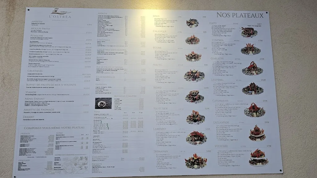 Menü_L'Ostrea La Criée_Toulon_Bild_1