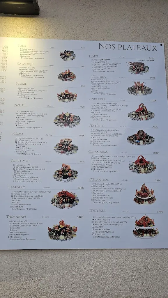 Menü_L'Ostrea La Criée_Toulon_Bild_3