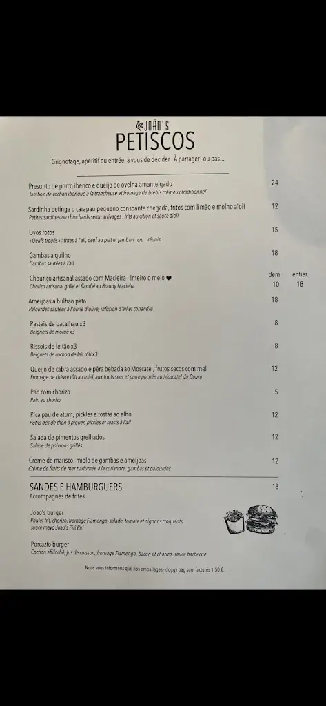 Menu_JOAO’S- Restaurant Portugais à Toulon_Toulon_image_2