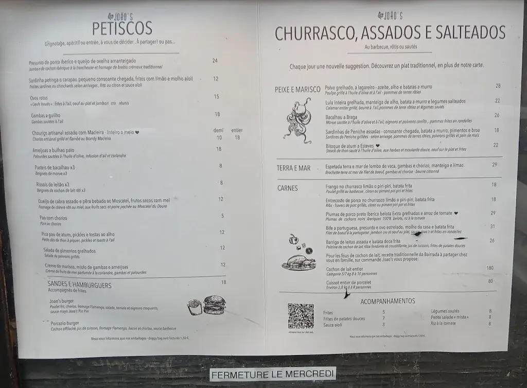 Menu_JOAO’S- Restaurant Portugais à Toulon_Toulon_image_4