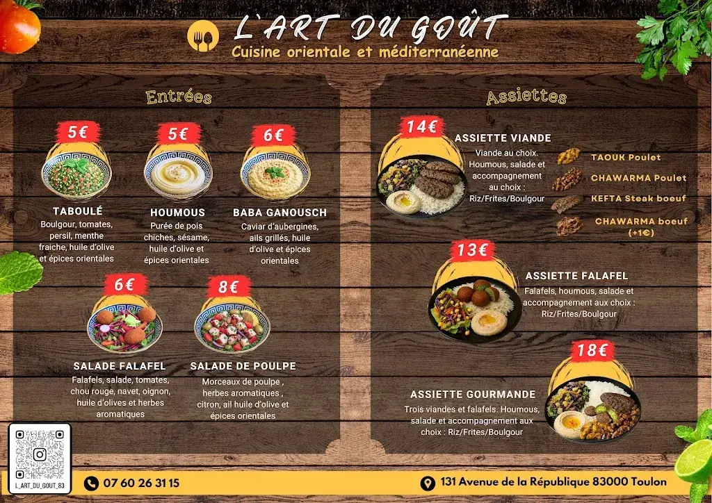 Menu_L'art du goût_Toulon_image_2