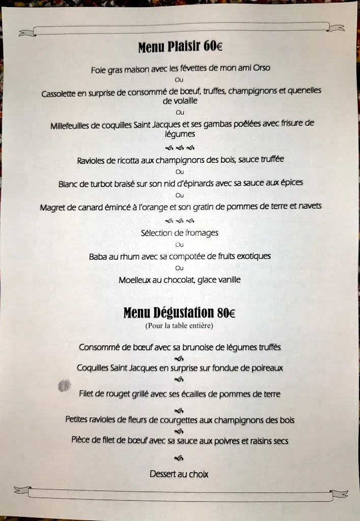 Menu_Restaurant gastronomique et bistrot Daniel Desavie : Privatisation restaurant Sophia-Antipolis_Valbonne_image_2