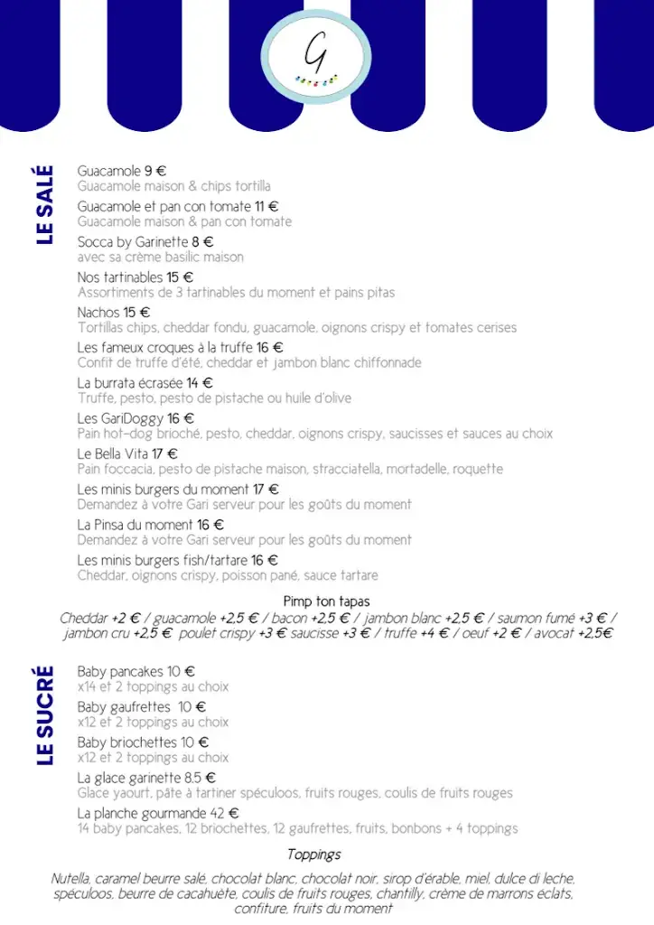Menu_Garinette Brunch Bar / Bar à Apéro_Valbonne_image_3