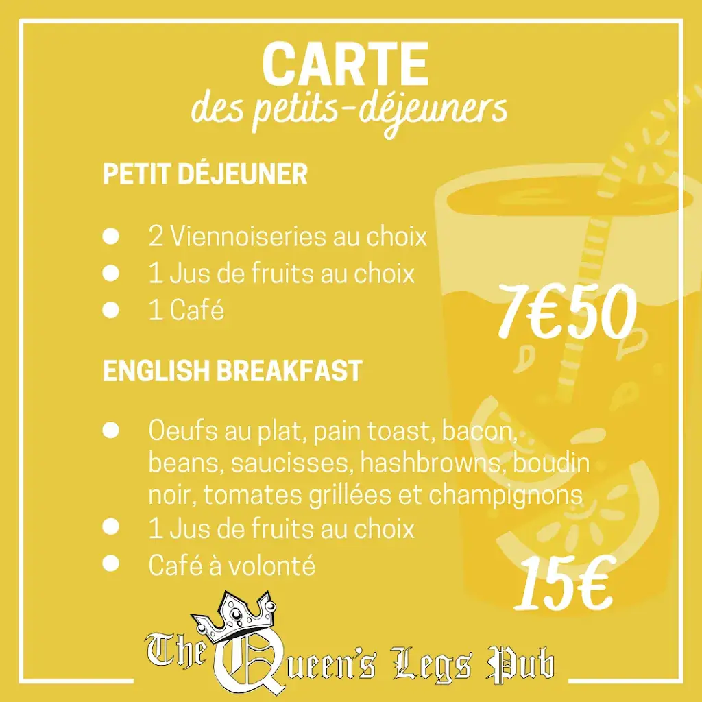 Menu_The Queen's Legs Pub_Valbonne_imagen_2