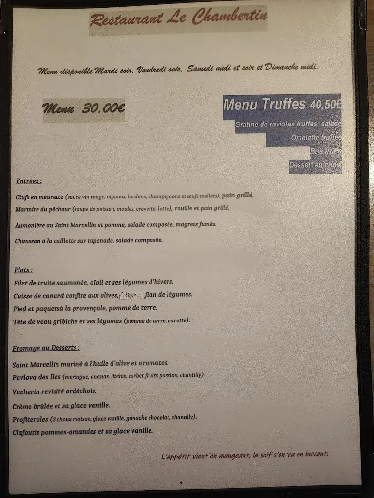Menu_LE CHAMBERTIN_Valréas_image_2