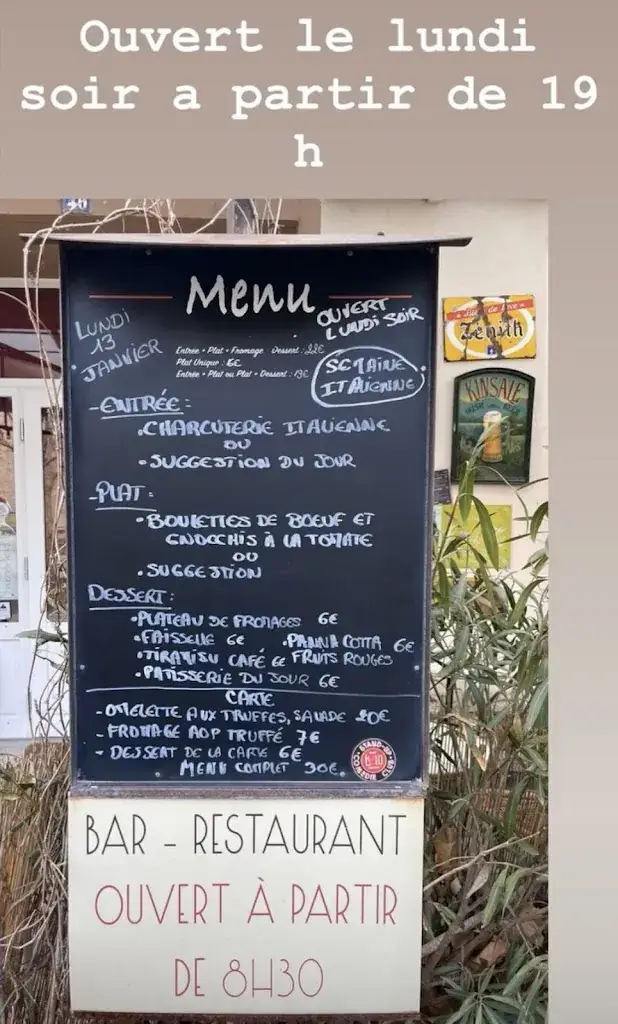 Menu_Bistro Le 40 Restaurant_Valréas_image_2