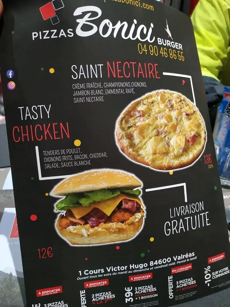 Menu_Pizza Bonici Valréas_Valréas_image_1