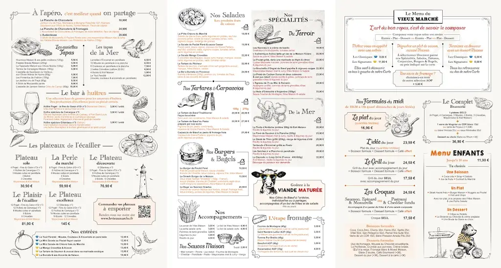 Menu_Restaurant Le Vieux Marché - Vedène_Vedène_image_2