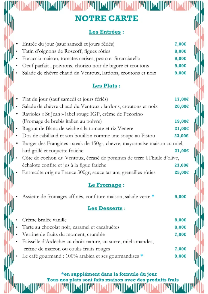 Menu_Comptoir des Frangines_Vedène_image_1