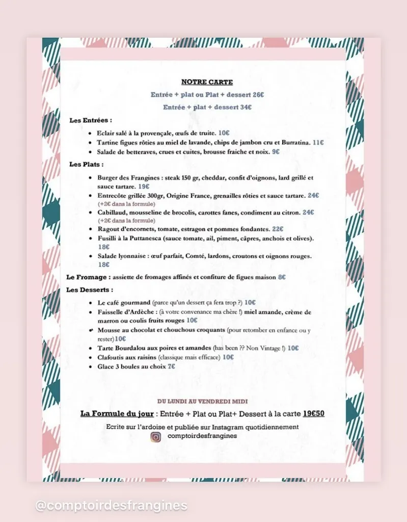 Menu_Comptoir des Frangines_Vedène_image_4