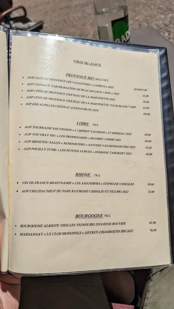 Menu_La Cassolette_Vence_immagine_1