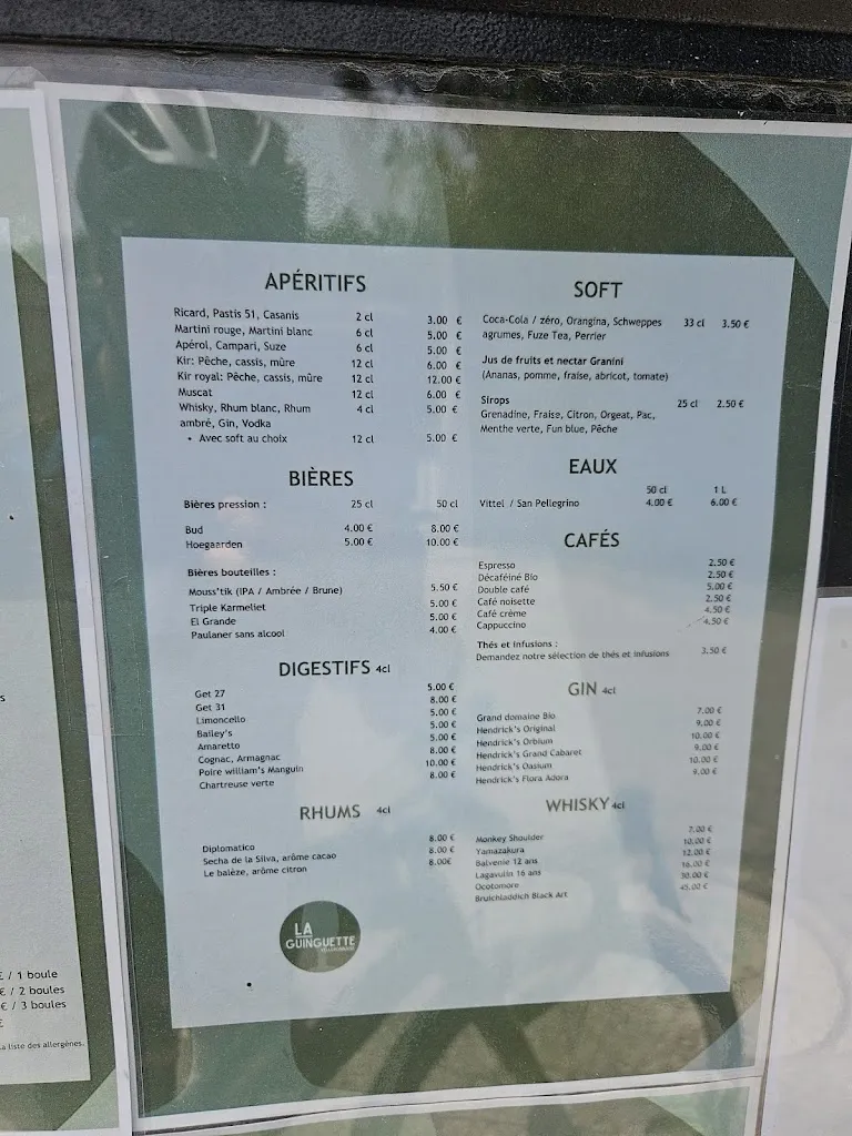 Menu_La Guinguette Velleronnaise_Velleron_image_4