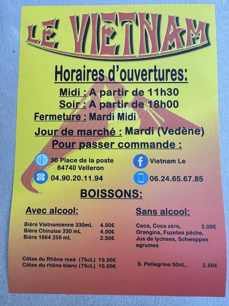 Menu_Le Vietnam_Velleron_image_2