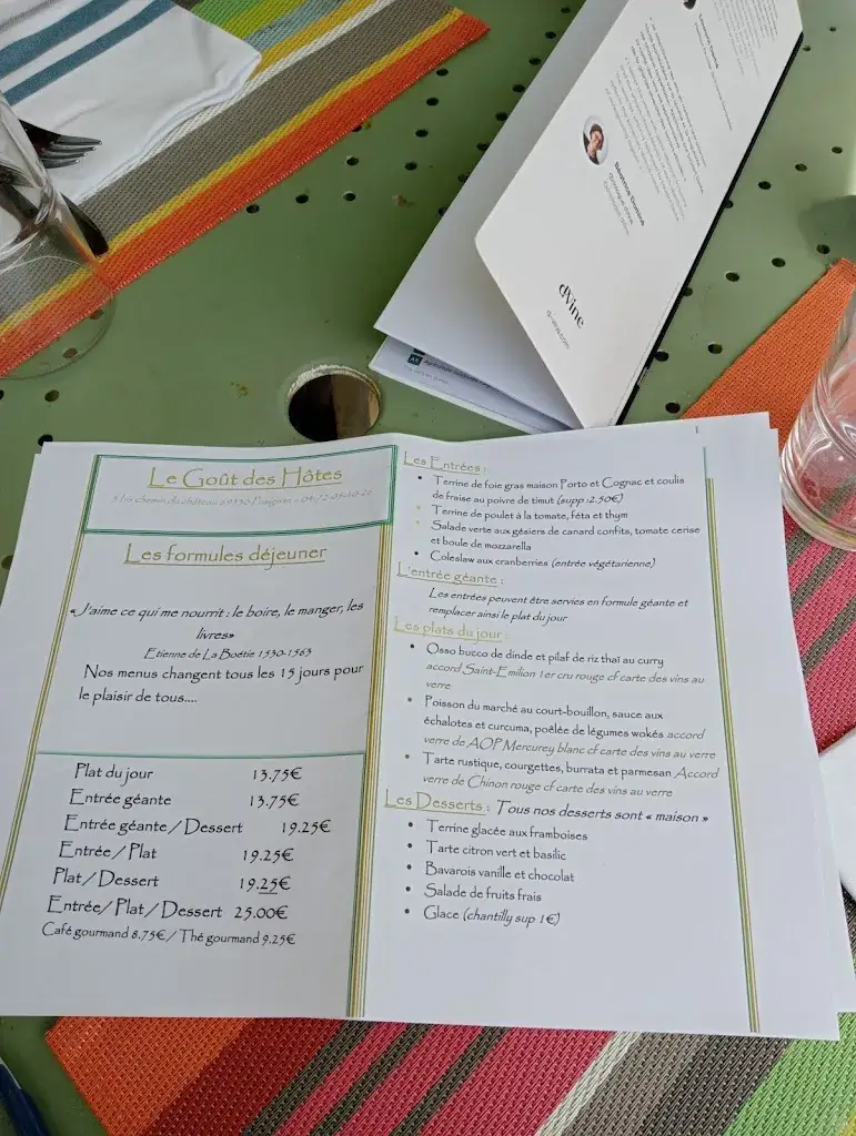 Menu_Le Goût des Hôtes_Pusignan_image_3