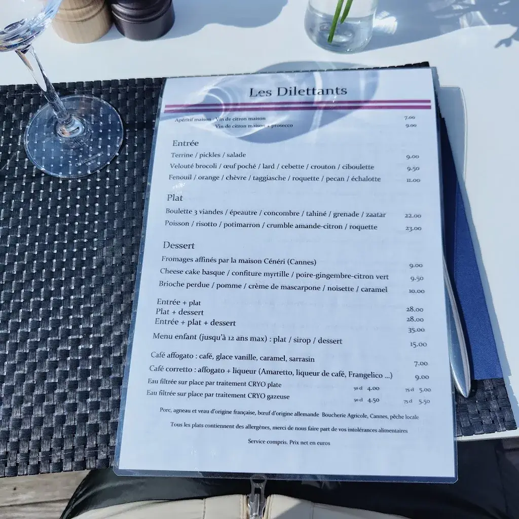 Menu_Les Dilettants_Vallauris_image_2