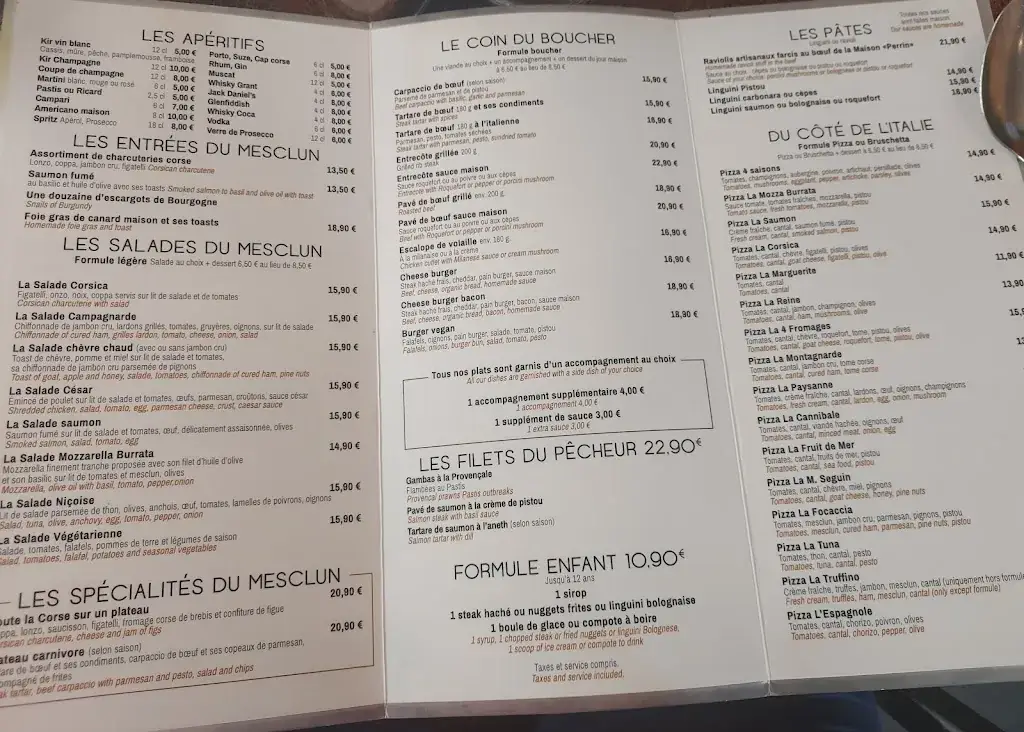 Menu_Le Mesclun_Vallauris_image_1