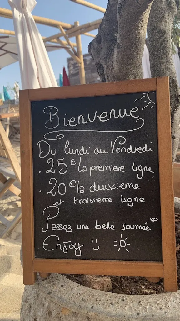Menu_Les Cabines - Plage Privée_Vallauris_image_2