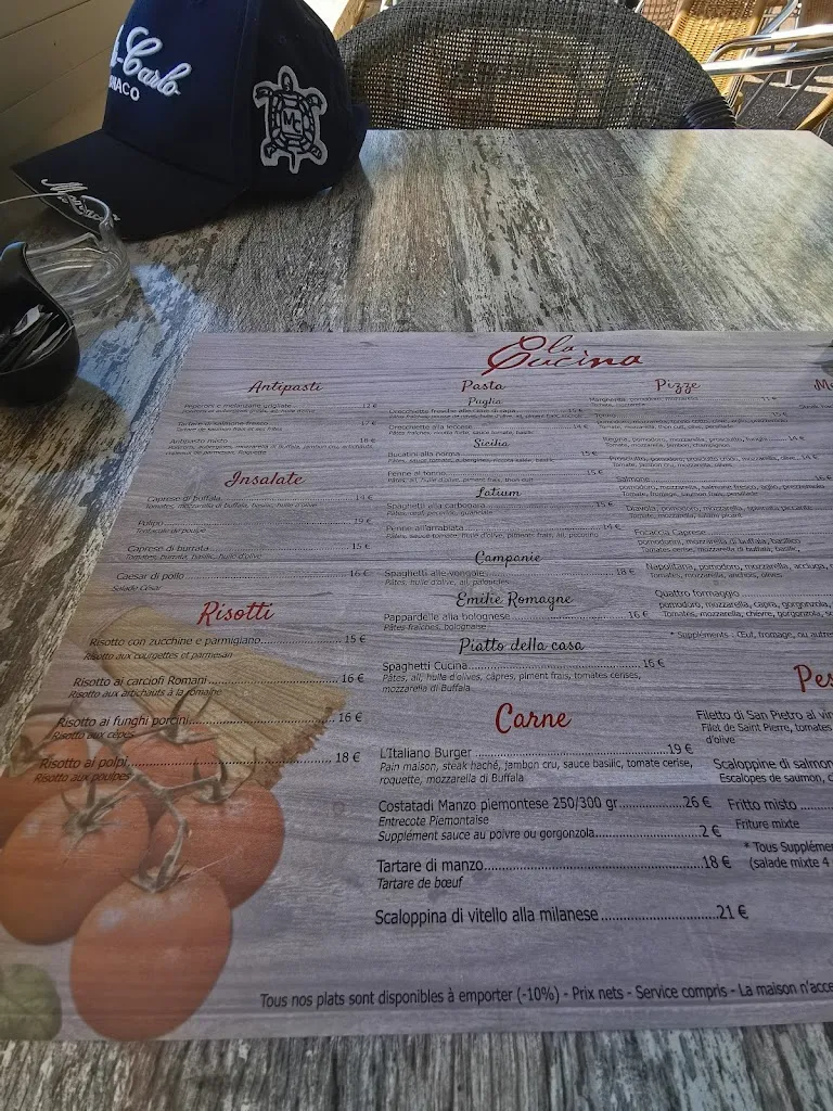 Menu_La Cucina Restaurant Bistronomique_Vallauris_image_3