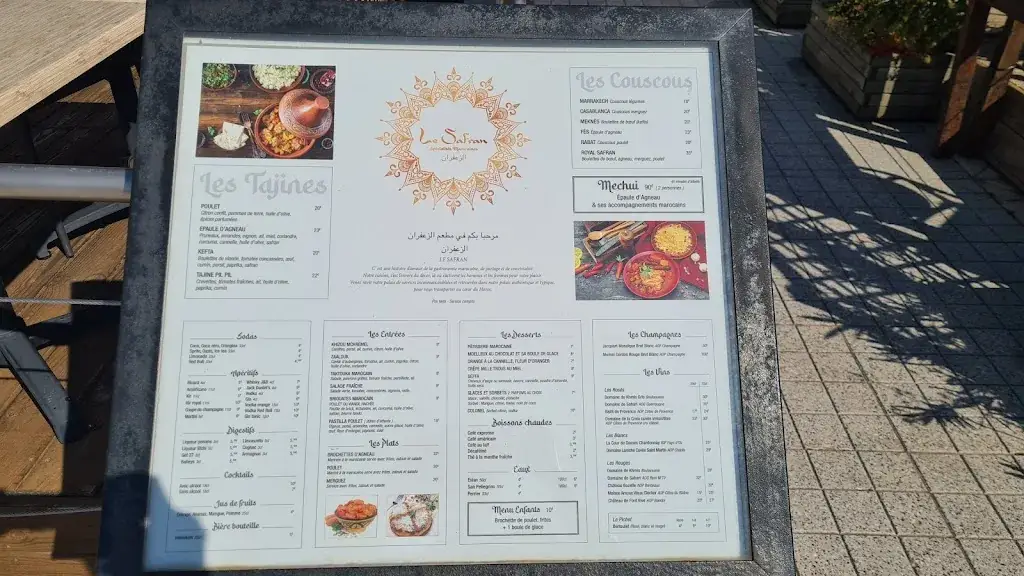 Menu_Le safran_Vallauris_image_1