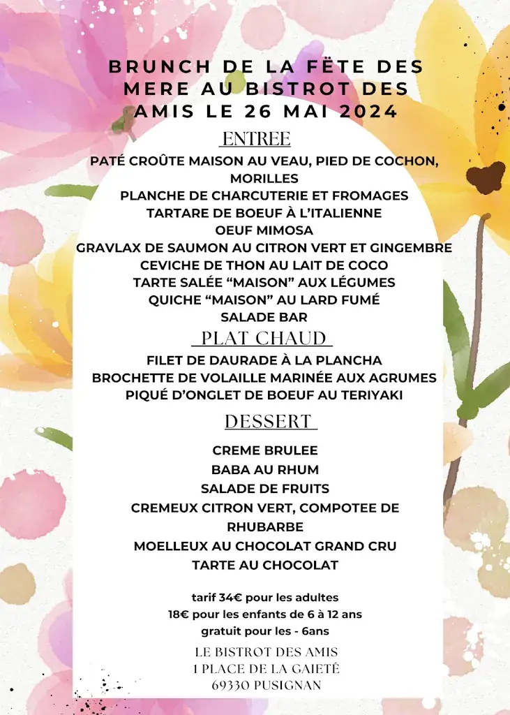 Menu_Le Bistrot des Amis_Pusignan_image_2