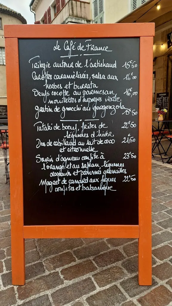 Menu_Café De France_Vallauris_immagine_1