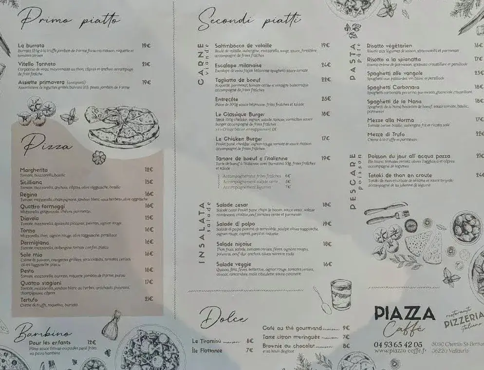 Menu_Piazza Caffe_Vallauris_image_1