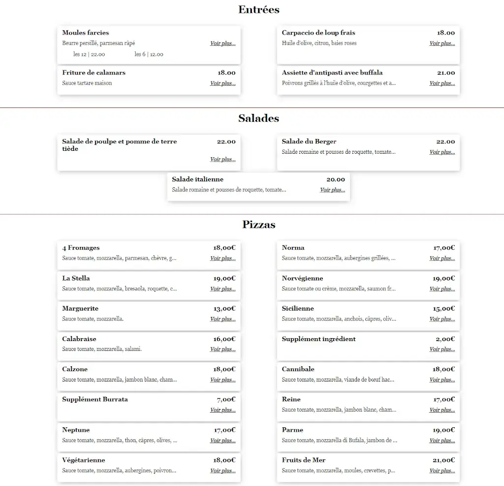 Menu_La Stella di Gigi_Vallauris_image_2