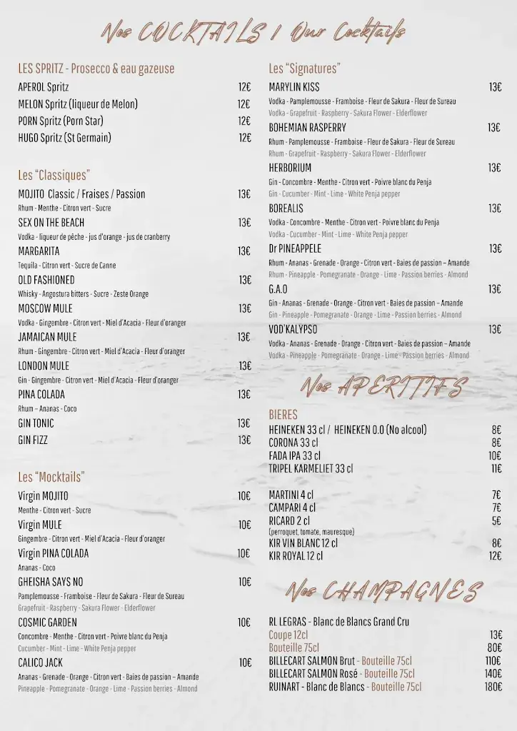 Menu_La PAILLOTE BLANCHE_Vallauris_image_4