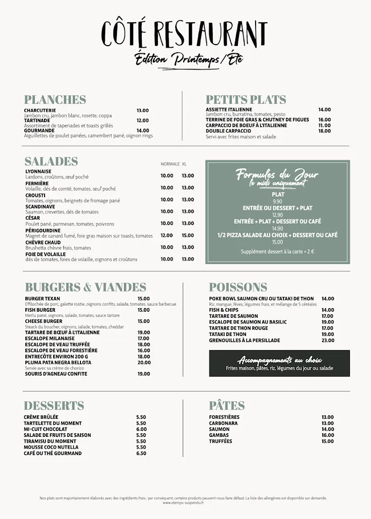 Menu_Ô Temps Suspendu • Côté Est _Pusignan_image_1