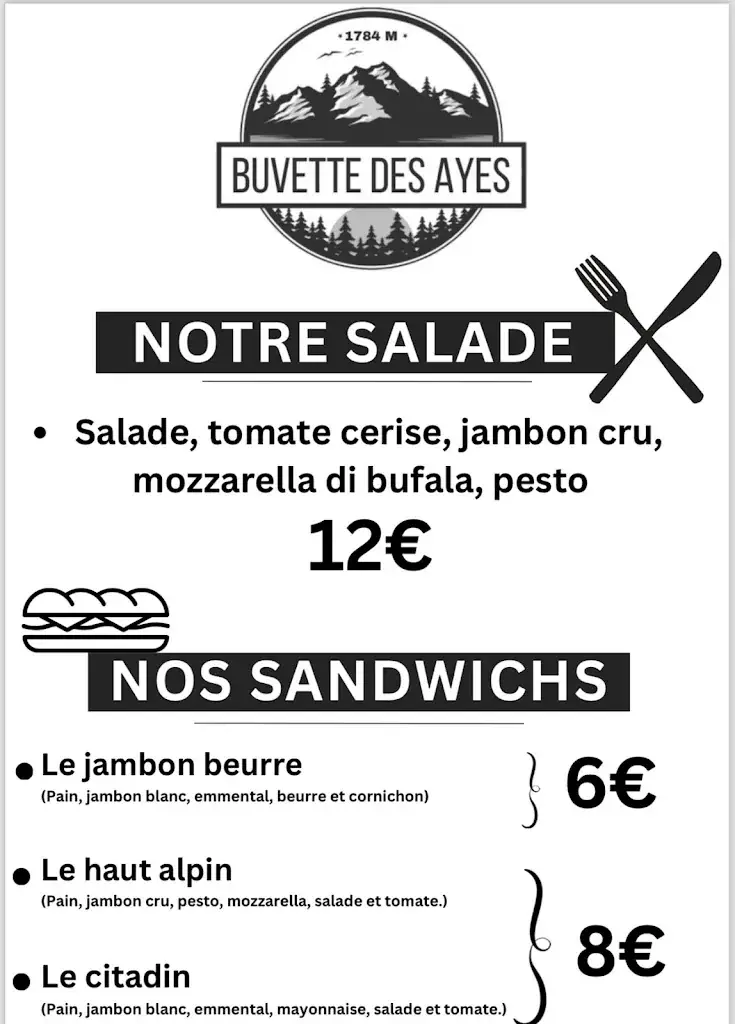 Menu_Buvette des Ayes_Villar-Saint-Pancrace_image_2