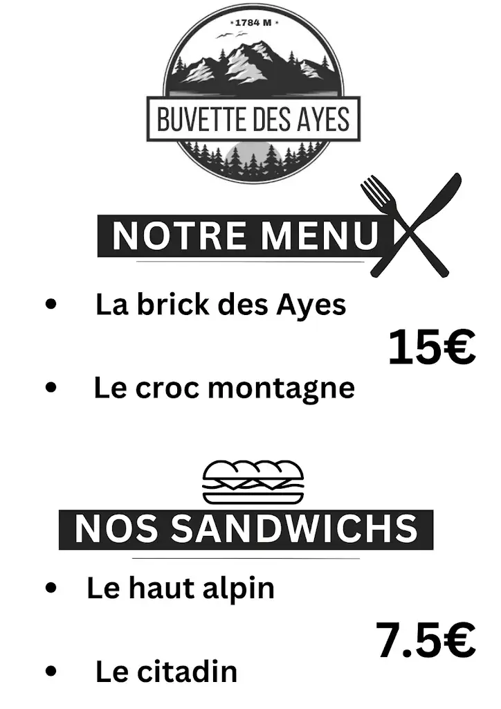Menu_Buvette des Ayes_Villar-Saint-Pancrace_image_3