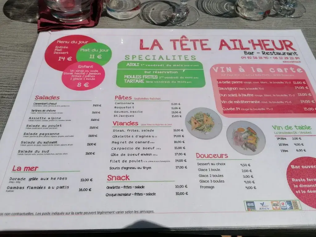 Menu_La Tête Ail'Heur_Veynes_image_1