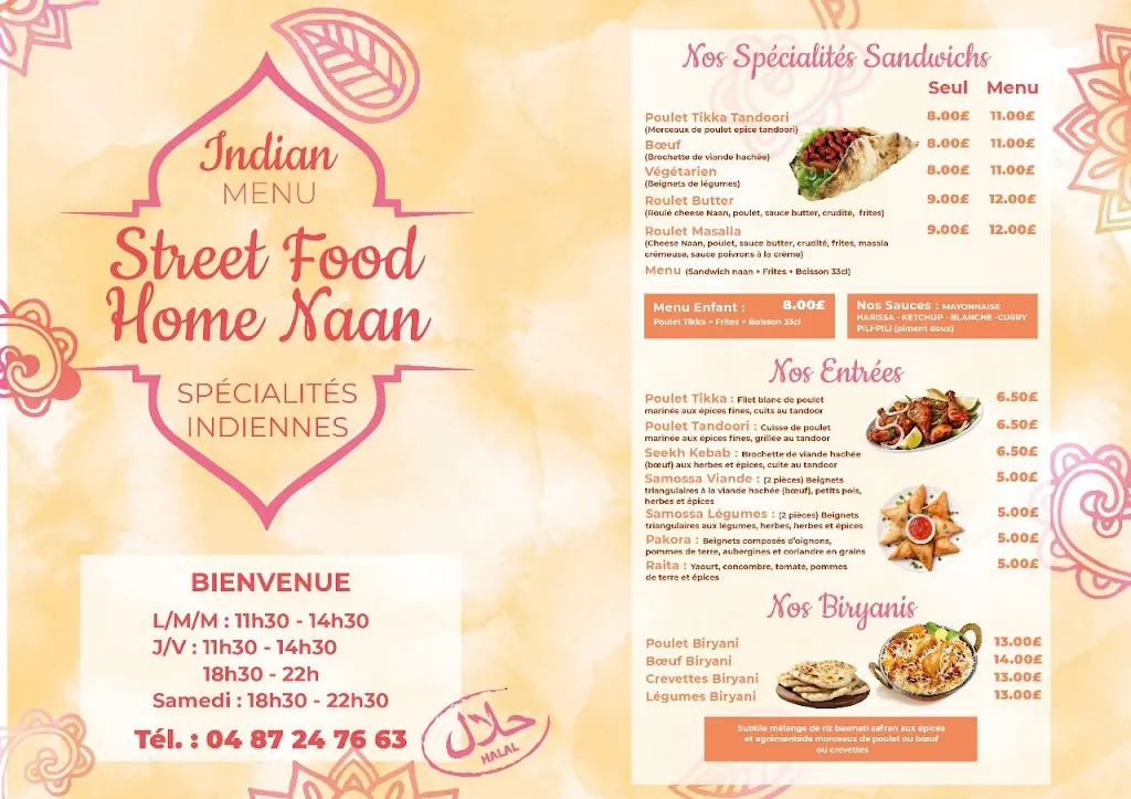 Menü_Street Food Home naan_Pusignan_Bild_1