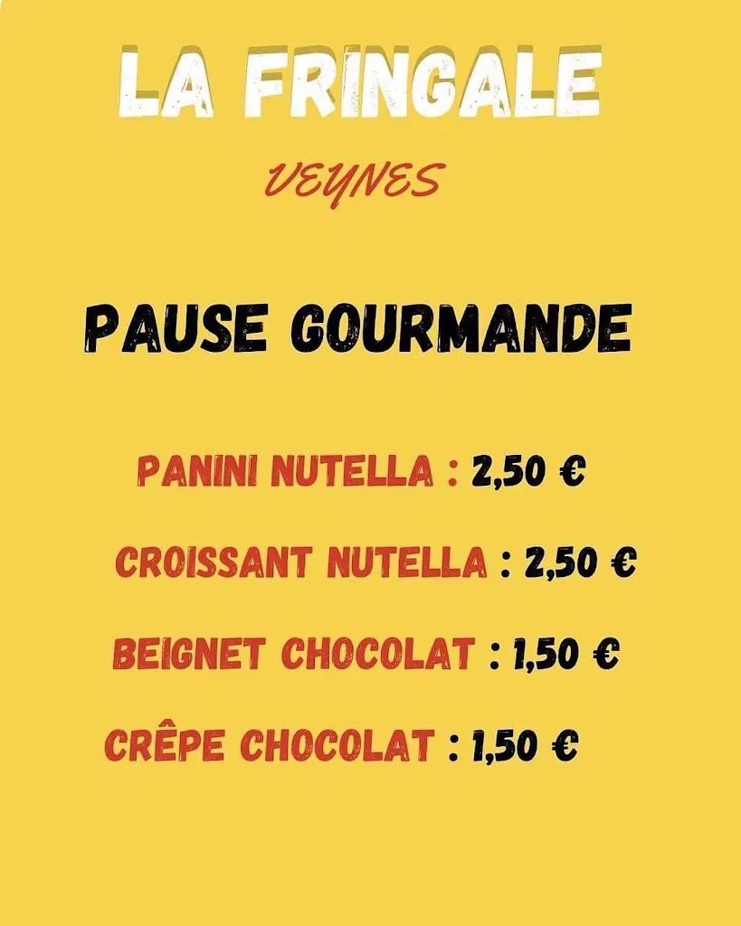 Menu_Snack La Fringale_Veynes_image_1