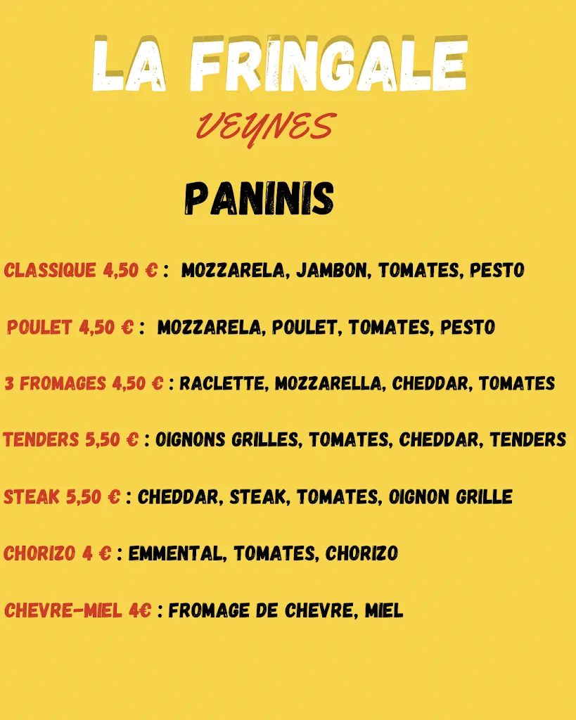 Menu_Snack La Fringale_Veynes_image_2